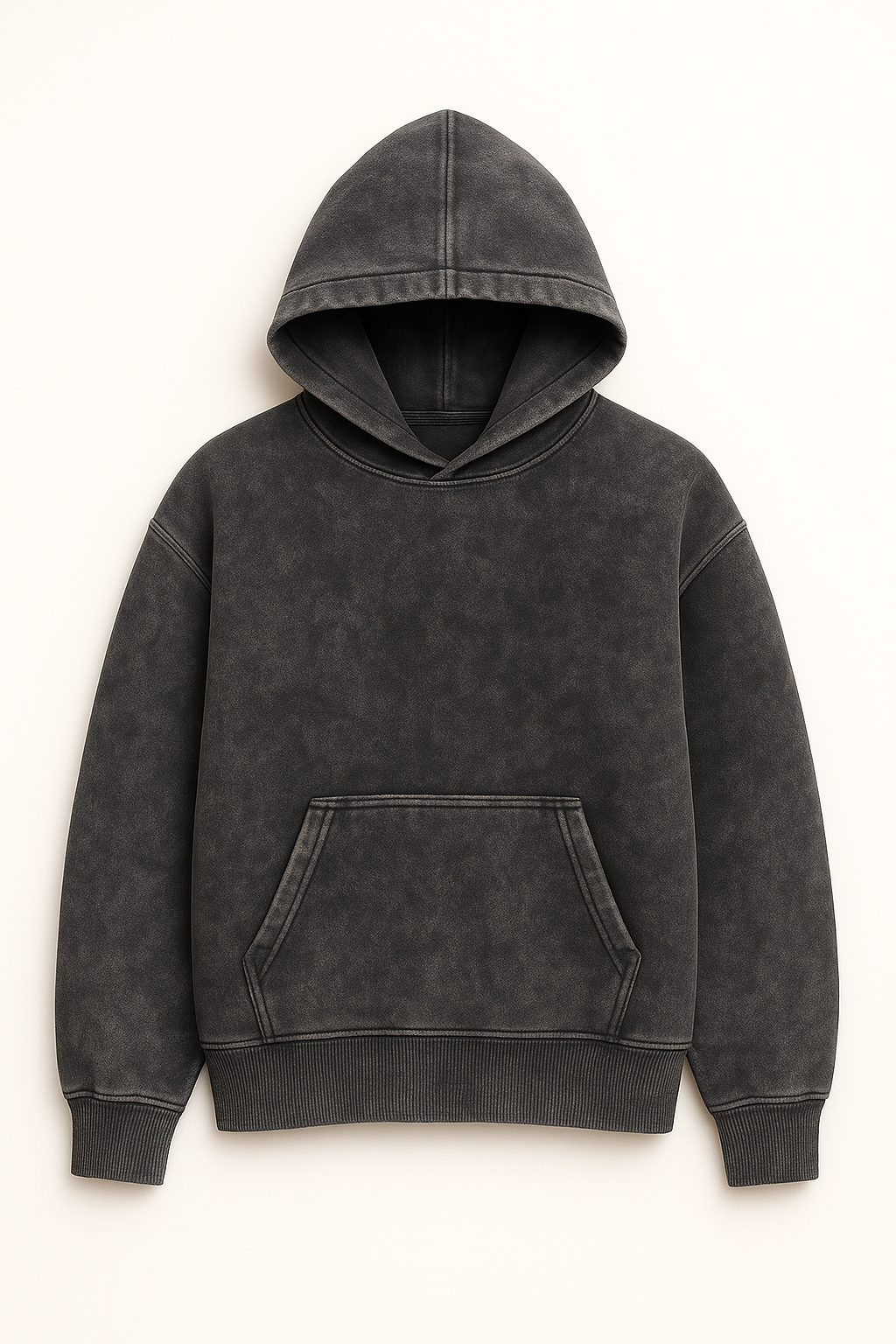 Oversized hoodie stone wash