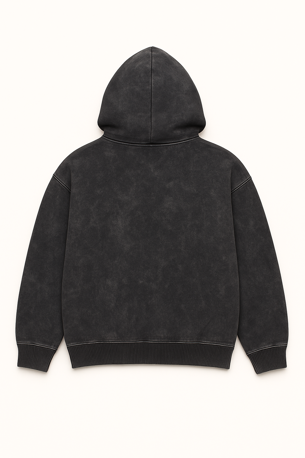 Oversized hoodie stone wash