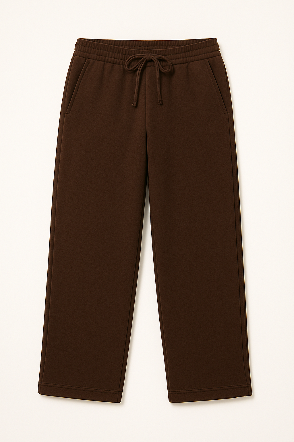 brown sweatpants