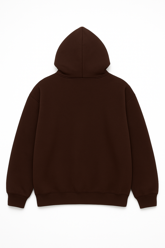 Oversized hoodie brown