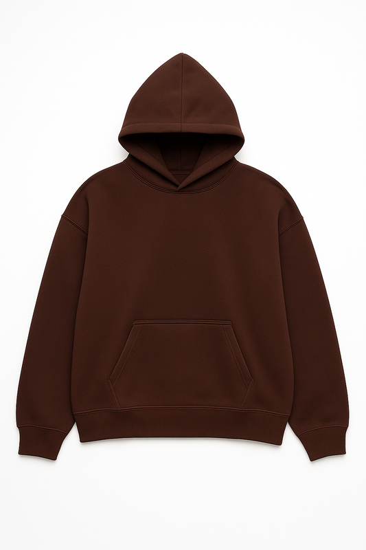 Oversized hoodie brown