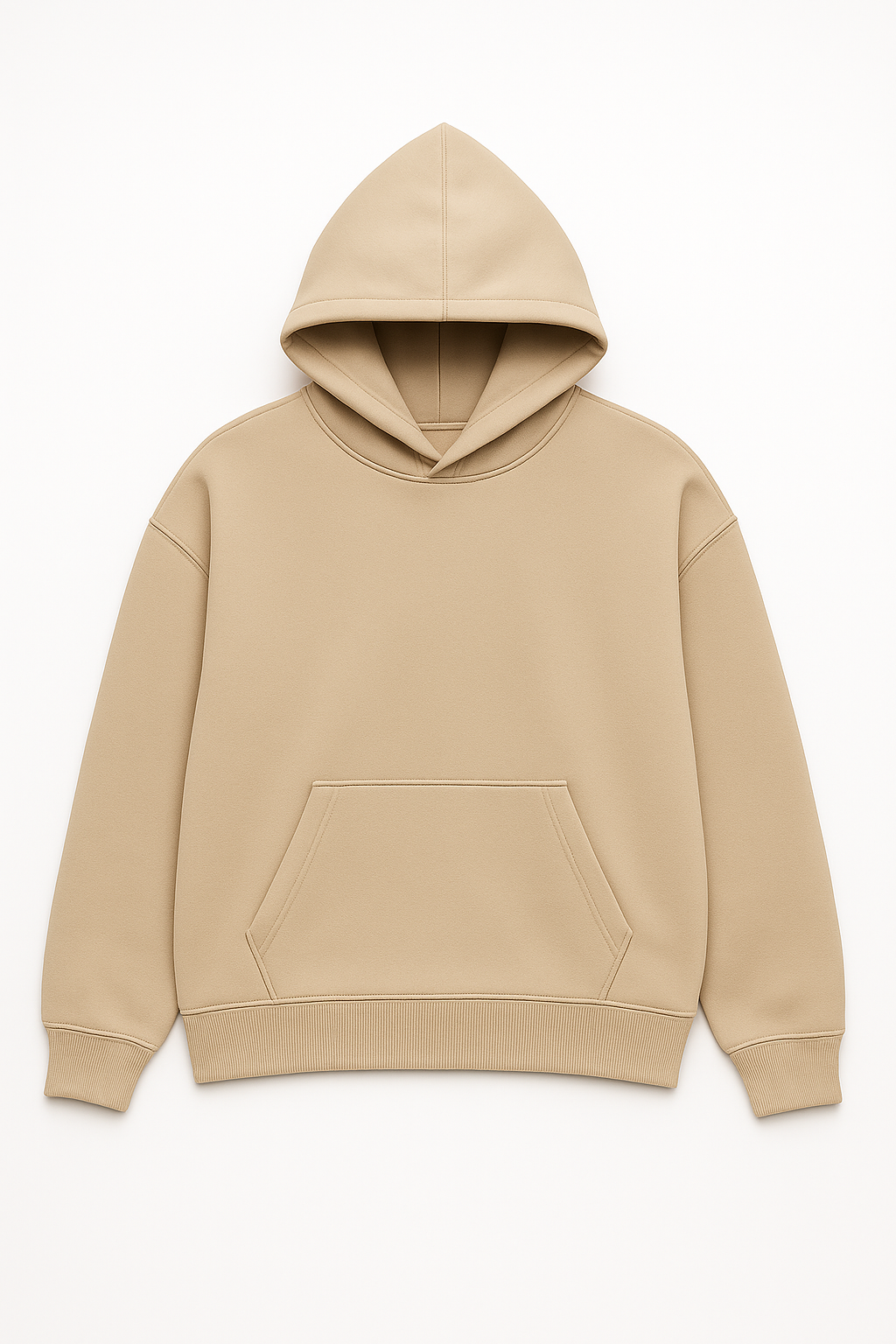 Oversized hoodie beige